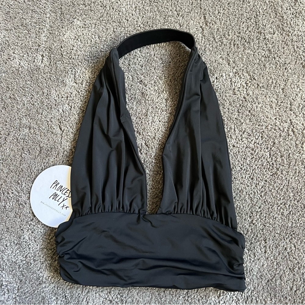 Princess Polly Black Crop Top